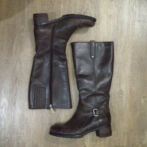 Naturalizer Tall Brown Genuine Leather Boots